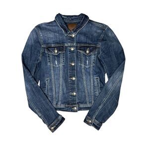 Articles of Society Women’s Medium Denim Jean Jacket Dark Wash Stretch